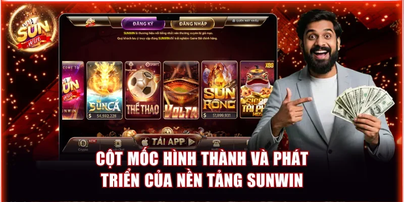 Sunwin | Giới thiệu cổng game bài đổi thưởng số 1 châu Á 25 cot moc hinh thanh va phat trien cua nen tang sunwin