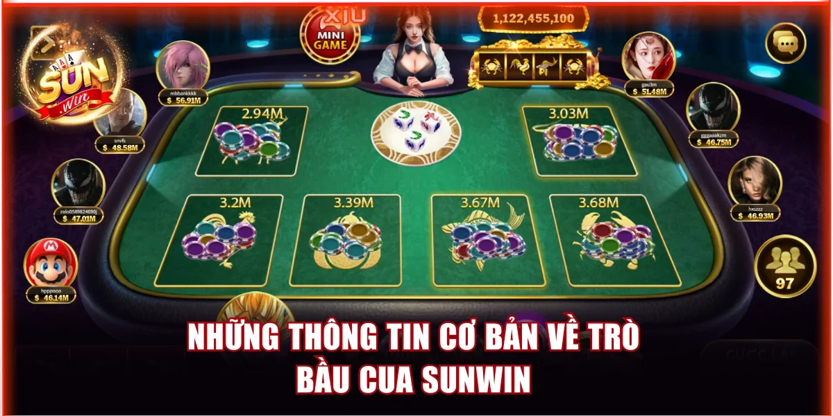 Những thông tin cơ bản về trò Bầu Cua Sunwin
