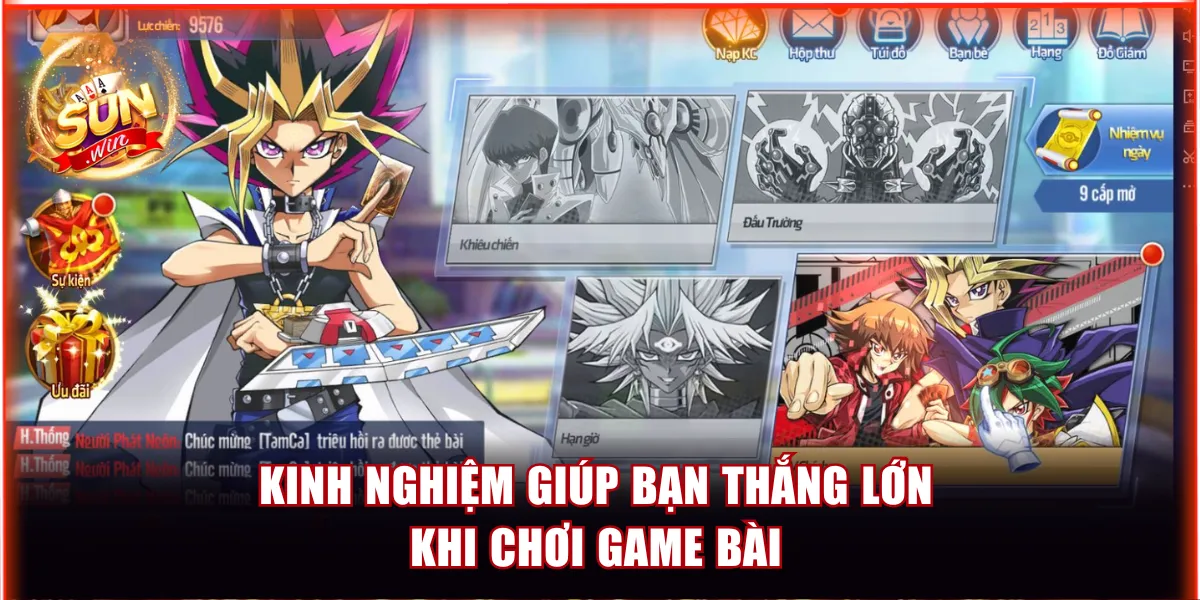 Kinh nghiệm giúp bạn thắng lớn khi chơi game bài